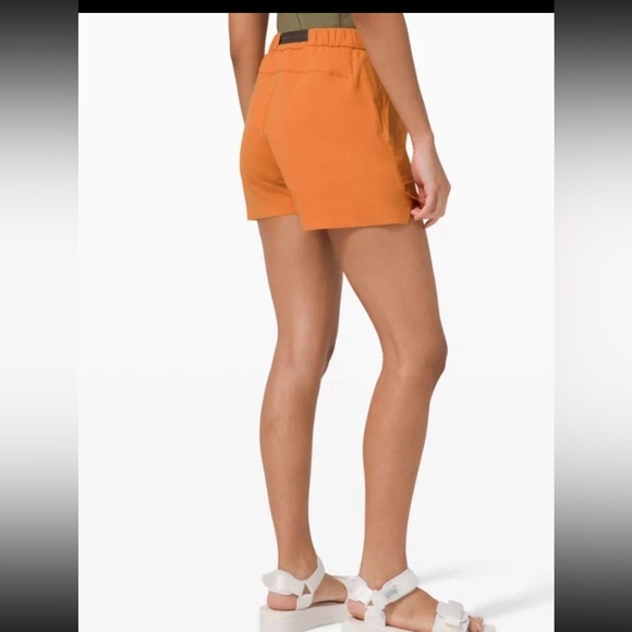 LULULEMON Lab Kosaten Shorts Orange women’s size 2 - Picture 7 of 10